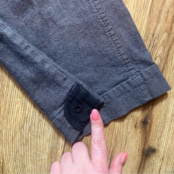 Anthropologie Sitwell grey wide-leg cut cropped mid rise pants - Picture 4 of 12